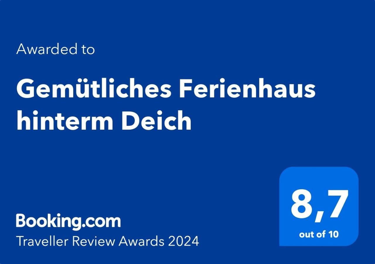 Gemuetliches Ferienhaus Hinterm Deich Nordstrand Exteriör bild