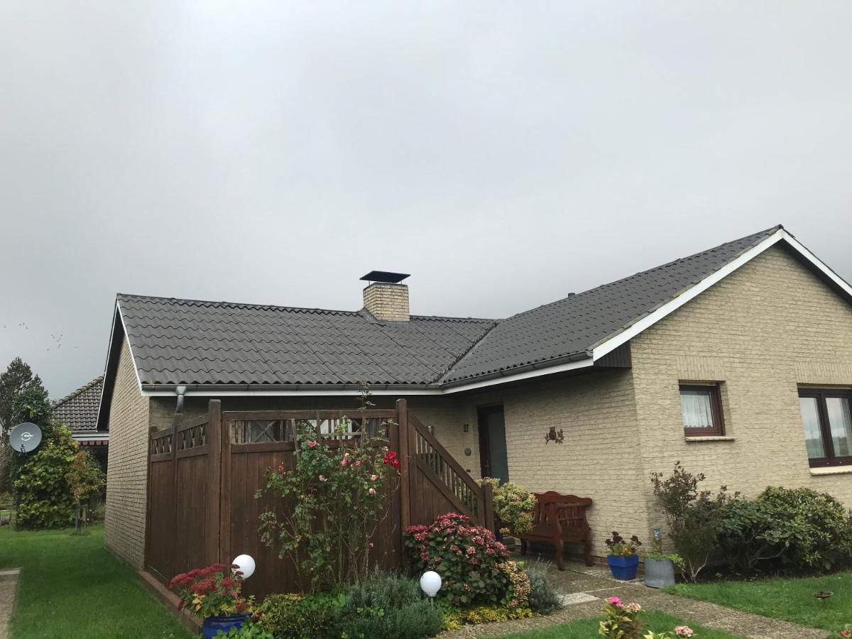 Gemuetliches Ferienhaus Hinterm Deich Nordstrand Exteriör bild