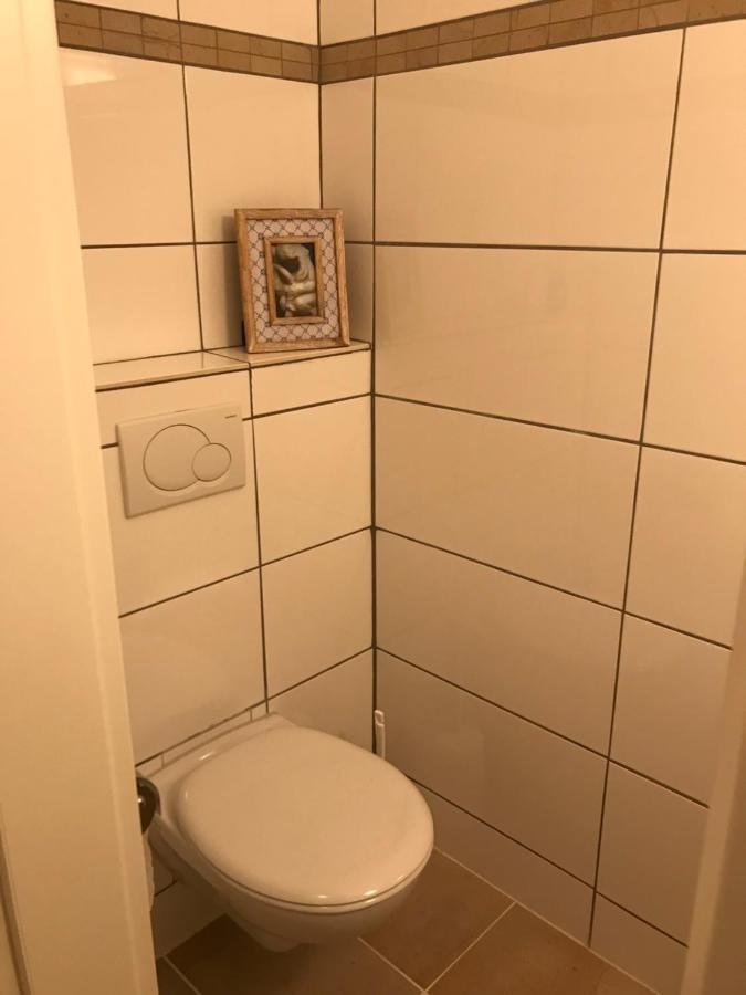 Gemuetliches Ferienhaus Hinterm Deich Nordstrand Exteriör bild